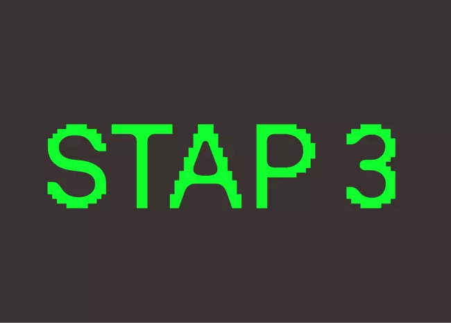 stap 3